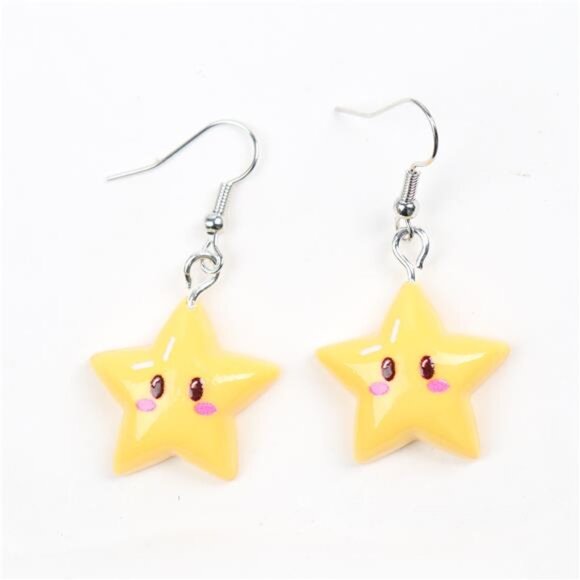 Star Dangle Earrings - Picture 6 of 7